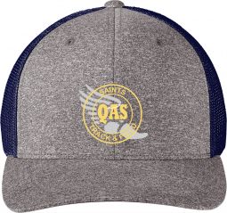 Port Authority Flexfit Melange Mesh Back Cap, Navy/ Grey Heather